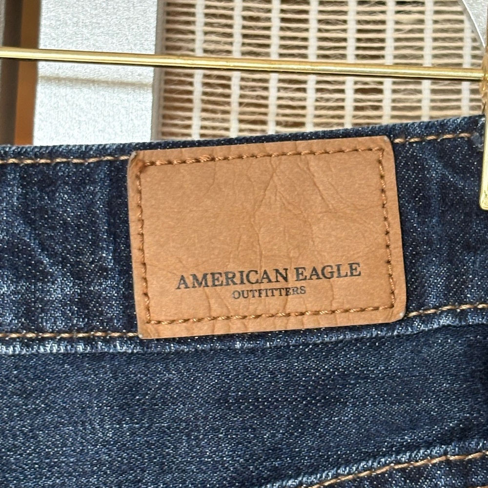 American Eagle Outfitters Dark Blue Denim Mini Skirt - Picture 6 of 9